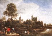 TENIERS, David the Younger A View of Het Sterckshof near Antwerp r oil painting picture wholesale